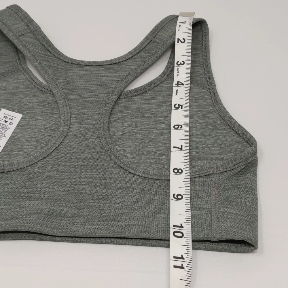 Nike Swoosh Bra Medium Support Compression Support Dri-Fit Size XS Gray NEW